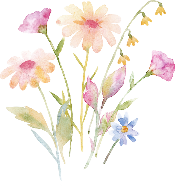 Watercolor flowers